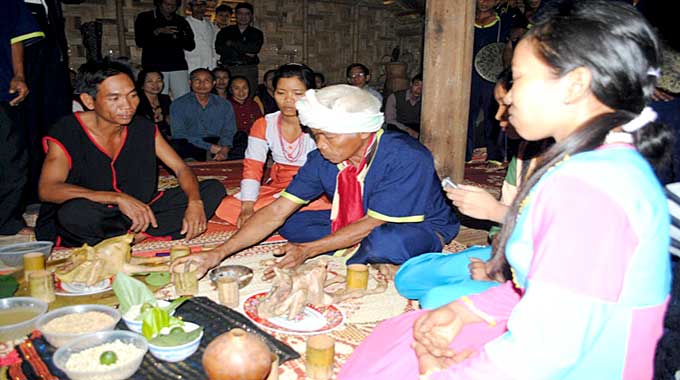 New rice ceremony of the Raglai
