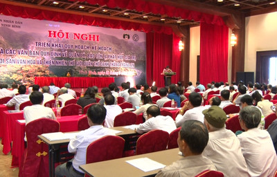 Conference deploying Programming, Conservation and Promotion plan of the value of Trang An scenic complex -  the world cultural and natural heritage 