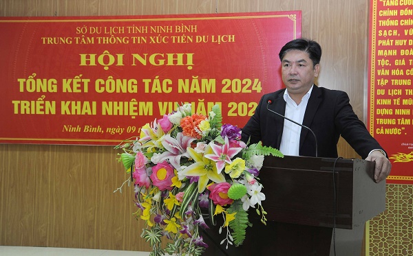 Trung tâm Thông tin xúc tiến Du lịch Ninh Bình tổ chức Hội nghị tổng kết công tác năm 2024, triển khai nhiệm vụ năm 2025