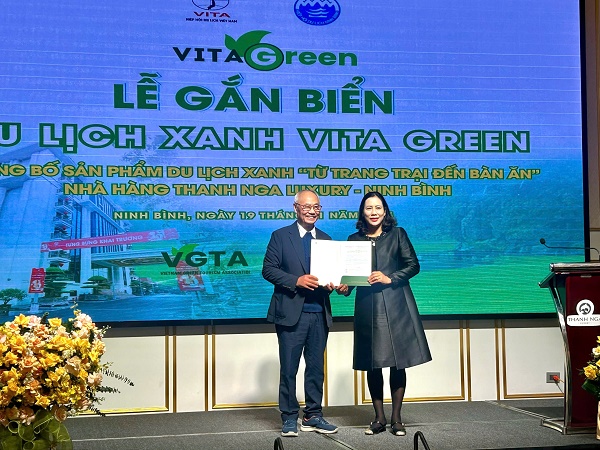 Lễ gắn biển Du lịch Xanh “VITA GREEN” tại Ninh Bình