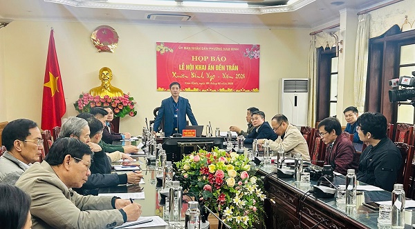 Họp báo Lễ hội Khai Ấn Đền Trần – Xuân Bính Ngọ năm 2026